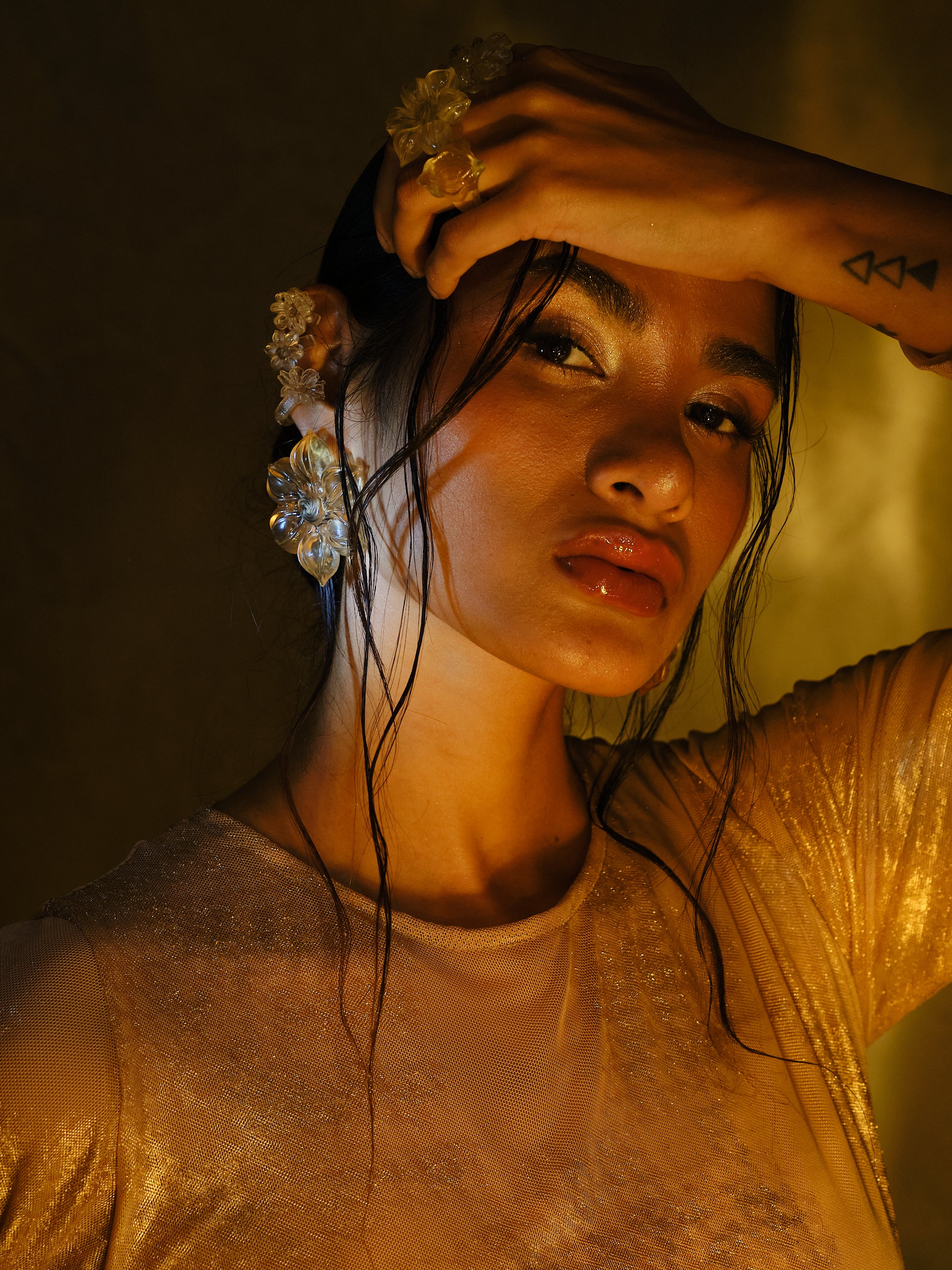 SPIRAL BLOOM EARCUFF