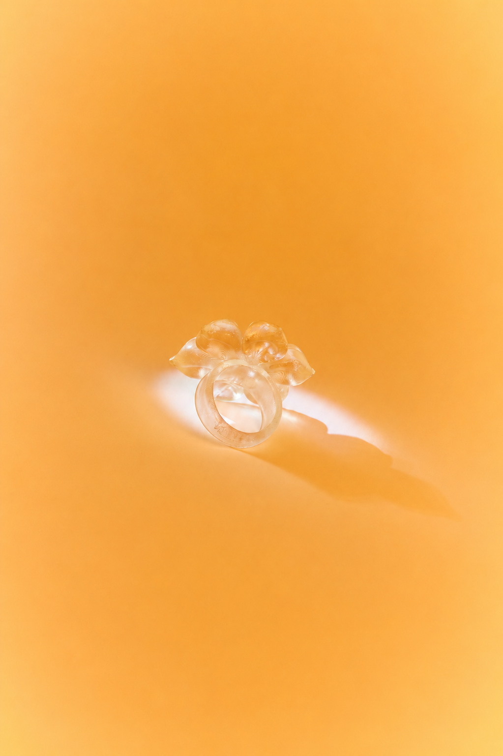 SPIRAL BLOOM RING AMBAR
